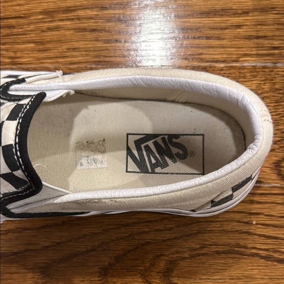 Vans Classic Black and White Checkered Checkerboard Slip-On Shoes - Picture 3 of 5